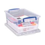Really Useful Nesting Storage Box 10.1L Clear Pack of 3 10.1C-PK3