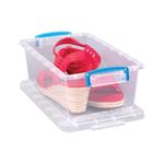 Really Useful Storage Box 5.3 Litre Clear Pack of 3 5.3C-PK3