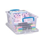Really Useful Storage Box 5.3 Litre Clear Pack of 3 5.3C-PK3
