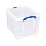 Really Useful Stacking Box Handles 25.7L Clear Pack of 3 25.7C-PK3CB
