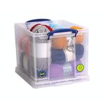 Really Useful Stacking Box Handles 25.7L Clear Pack of 3 25.7C-PK3CB