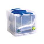 Really Useful Stacking Box Handles 25.7L Clear Pack of 3 25.7C-PK3CB