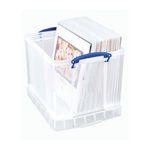 Really Useful Stacking Box Handles 25.7L Clear Pack of 3 25.7C-PK3CB