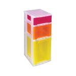 Really Useful Slimline 3 Drawer Storage Tower Clear/Ast ST3.5x6x11.5CS