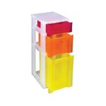 Really Useful Slimline 3 Drawer Storage Tower Clear/Ast ST3.5x6x11.5CS