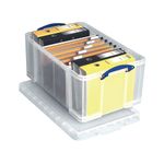 Really Useful 64 Litre Plastic Storage Box 710x440x310mm Clear 64C