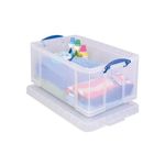 Really Useful 64 Litre Plastic Storage Box 710x440x310mm Clear 64C