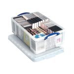 Really Useful 50L Plastic Storage Box 710x440x230mm Clear KING50C