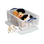 Really Useful 50L Plastic Storage Box 710x440x230mm Clear KING50C
