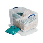 Really Useful 84L Plastic Storage Box 710x440x380mm Clear 84LC