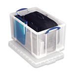 Really Useful 84L Plastic Storage Box 710x440x380mm Clear 84LC