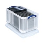 Really Useful 48L Plastic Storage Box 600x400x310mm Clear 48C