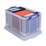 Really Useful 48L Plastic Storage Box 600x400x310mm Clear 48C