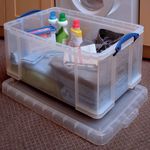 Really Useful 48L Plastic Storage Box 600x400x310mm Clear 48C