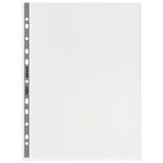 Rexel Nyrex Premium Pocket A4 Grey Spine Glass Clear (Pack of 50) 2001018