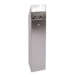 Silver Hooded Top Cigarette Ash Tower Bin 6.6 Litre 317468