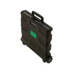 VFM Folding Container Trolley With Lid 35kg Capacity Black/Grey 383360