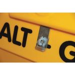 Slingsby Heavy Duty Salt and Grit Bin without Hopper Feed with Hasp Yellow 200L 389095