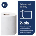 Tork T9 SmartOne Mini Toilet Roll 2-Ply 620 Sheets (Pack of 12) 472193