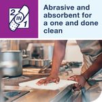 Tork 2 in 1 Scouring and Cleaning Cloth White 450150 (Pack of 360)