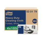 Tork Cleaning Cloth Heavy-Duty Folded 105 Sheets (Pack of 4) 530179