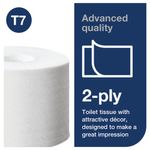 Tork T7 Coreless Mid-Size Toilet Roll Advanced 2-Ply White 900 Sheets (Pack of 36) 472199