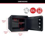 Master Lock Fire and Water Safe Digital Combination Safe Backlit Keypad 23 Litre Large FPW082FTCML