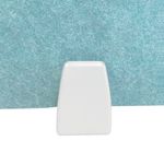 5 Star PET Udesk Edge Fxd Scrn Hldr Pair for Dmount Scrn Wht SF1004355