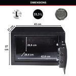 Master Lock Laptop Safe Electronic Lock Black 34 Litre X125mL
