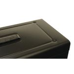 Cathedral Metal File Box Home Office Foolscap Black HOBK