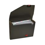 Snopake Reborn Organiser 13-Part A4 Polypropylene Black 11219