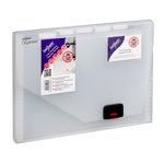 Snopake Expanding Organiser 6 Part A4 Clear (Includes coloured index tabs for personalisation) 11893