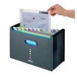 Snopake Eligo Desk Expander 13 Part Landscape Black 15174
