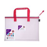Snopake EVA Mesh High Capacity Project Zippa Bag A3 480x350mm Red 15876