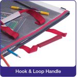 Snopake EVA Mesh High Capacity Project Zippa Bag A3 480x350mm Red 15876