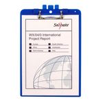 Snopake Clipboard with Pen Holder A4 Blue 15886