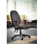 Sofia adjustable lumbar operators chair - blue