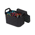 Strata Small Urban Store Basket with Lid 4L Charcoal Grey XW122-CHA-VW