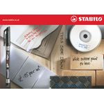 Stabilo Write-4-all Permanent Marker Fine 0.7mm Black (Pack of 10) 156/46