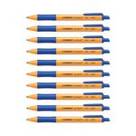 Stabilo Pointball Retractable Ballpoint Pen Blue (Pack of 10) 6030/41