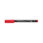 Staedtler Lumocolour Universal Pen Permanent Fine Red (10 Pack) 318-2