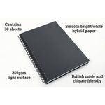 Silvine Artgecko Hardback Sketchbook Freestyle 250gsm 30 Sheets A4 GEC901