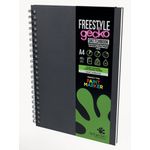 Silvine Artgecko Hardback Sketchbook Freestyle 250gsm 30 Sheets A4 GEC901