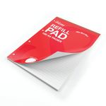 Silvine Ruled Margin Punched Headbound Refill Pad 160 Pages A4 Pad (6 Pack) A4RPFM