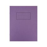 Silvine Exercise Book Ruled 229x178mm Purple (Pack of 10) EX100