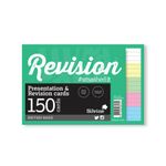 Silvine Revision Presentation Cards Unbound 150 Cards Ruled A6 Assorted (Pack of 8) LUX64MIX