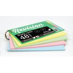 Silvine Luxpad Revision 48 Ringbound Flash Cards Ruled Assorted (Pack of 20) PADSC53