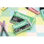 Silvine Luxpad Revision 48 Ringbound Flash Cards Ruled Assorted (Pack of 20) PADSC53