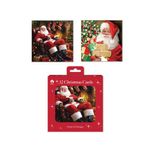 Traditional Boxed Santa Christmas Cards x12 Pack of 24 X9074B