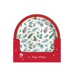 Traditional Christmas Party Paper Plates x6 Pack of 12 X9979B